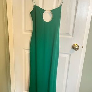 Meshki Vibrant Green Backless Dress